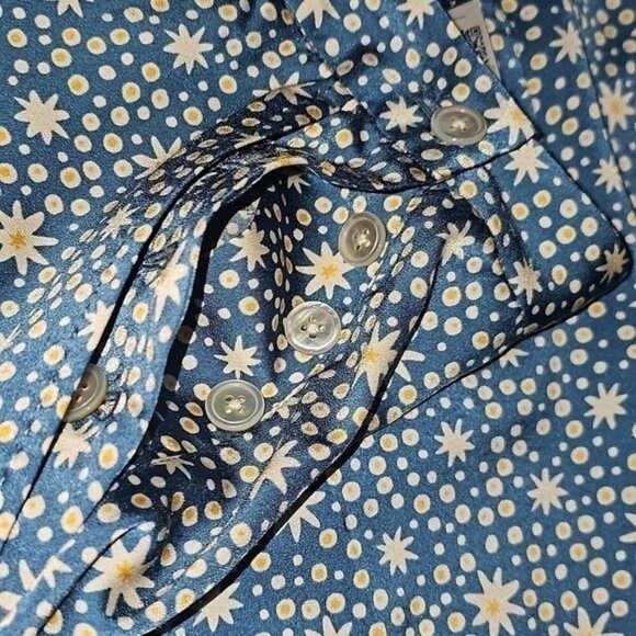 Polo Ralph Lauren High-Rise Satin Wide-Leg‎ Graphic Print Pants Size 8 New - Picture 7 of 10